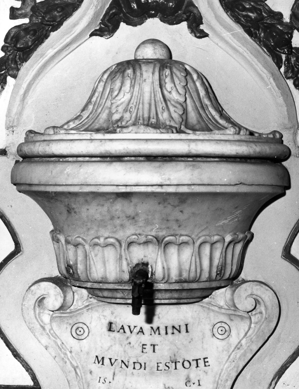 lavabo da sacrestia - ambito romano (prima metà sec. XVIII)