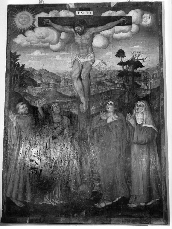 crocifissione (dipinto) - ambito laziale (fine sec. XV)