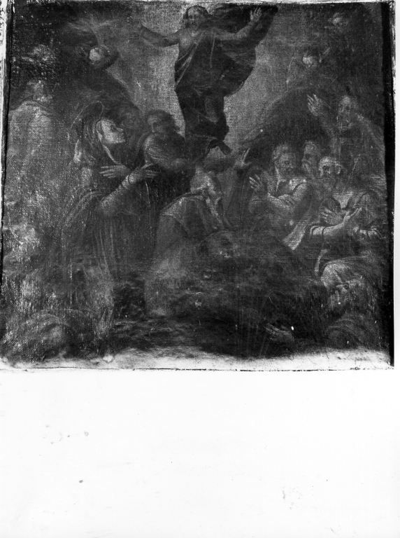 apparizione di Cristo agli apostoli e alla Madonna (dipinto) - ambito laziale (fine/inizio secc. XVI/ XVII)