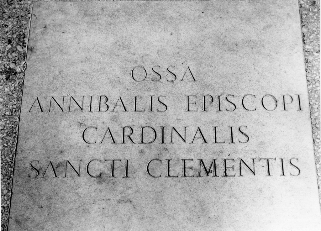 lastra tombale - ambito laziale (sec. XVIII)