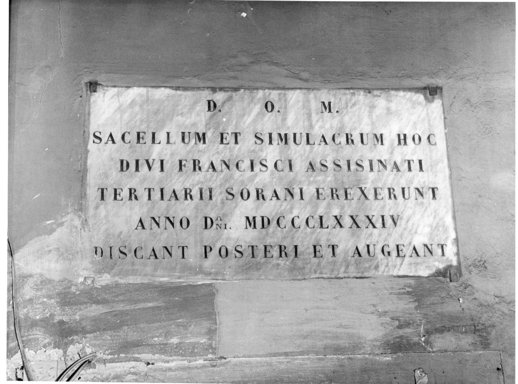 lapide - ambito laziale (sec. XIX)