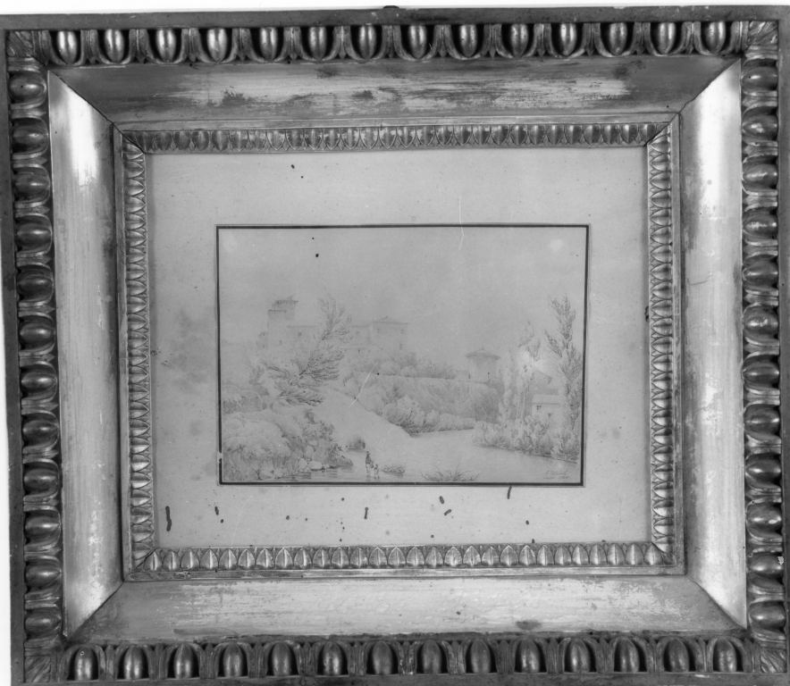 paesaggio (disegno) di Ulrich Johann Jacob (sec. XIX)