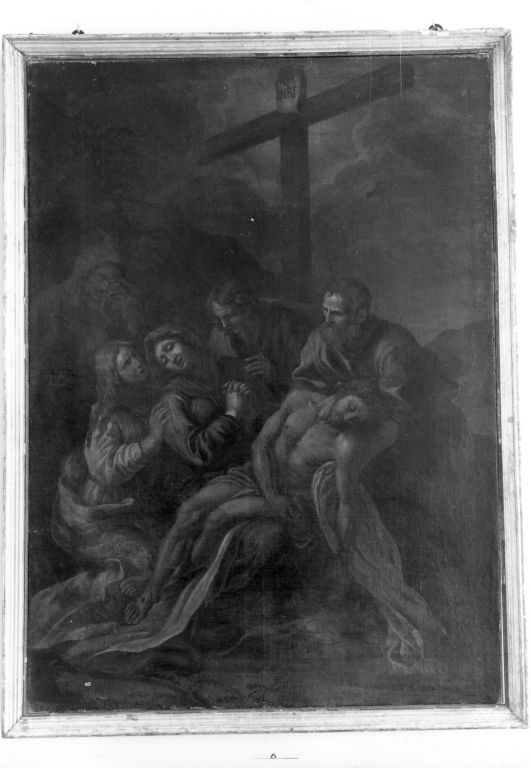 compianto sul Cristo morto (dipinto) - ambito romano (sec. XVII)