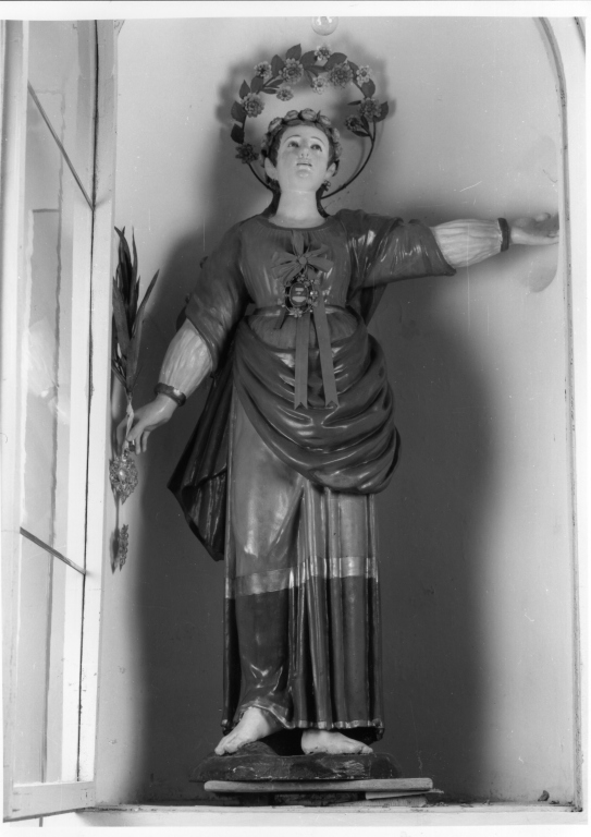 Santa (statua) - ambito laziale (sec. XIX)