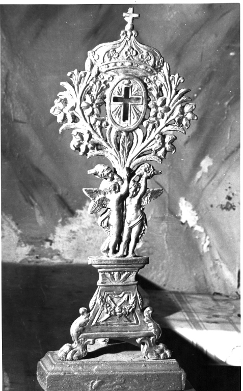 reliquiario - a ostensorio - ambito laziale (prima metà sec. XIX)