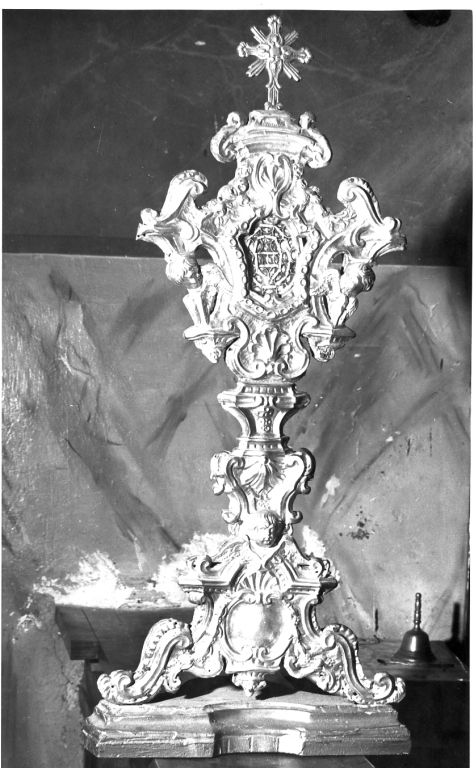 reliquiario - a ostensorio, serie - ambito laziale (sec. XVIII)