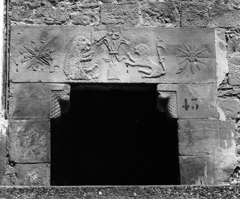 mostra di portale - ambito laziale (sec. XVI)