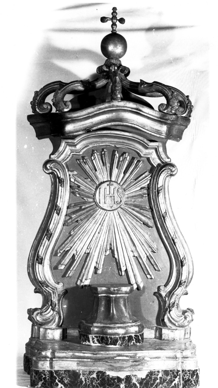 tronetto per esposizione eucaristica - ambito laziale (fine/inizio secc. XVIII/ XIX)