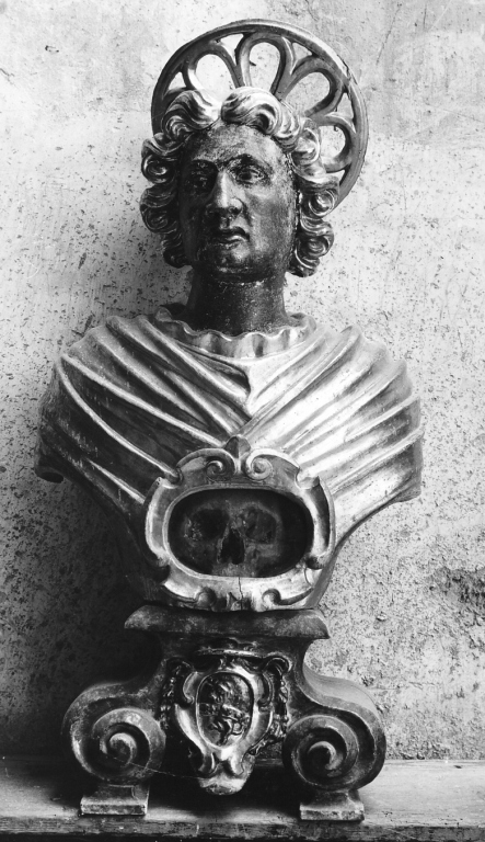 reliquiario - a busto - bottega laziale (secc. XVII/ XVIII)