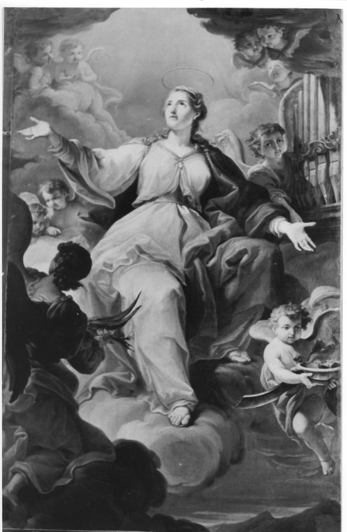 gloria di Santa Cecilia (dipinto) - ambito romano (sec. XVIII)