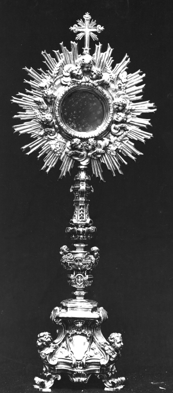 ostensorio - a raggiera - bottega romana (sec. XVIII)