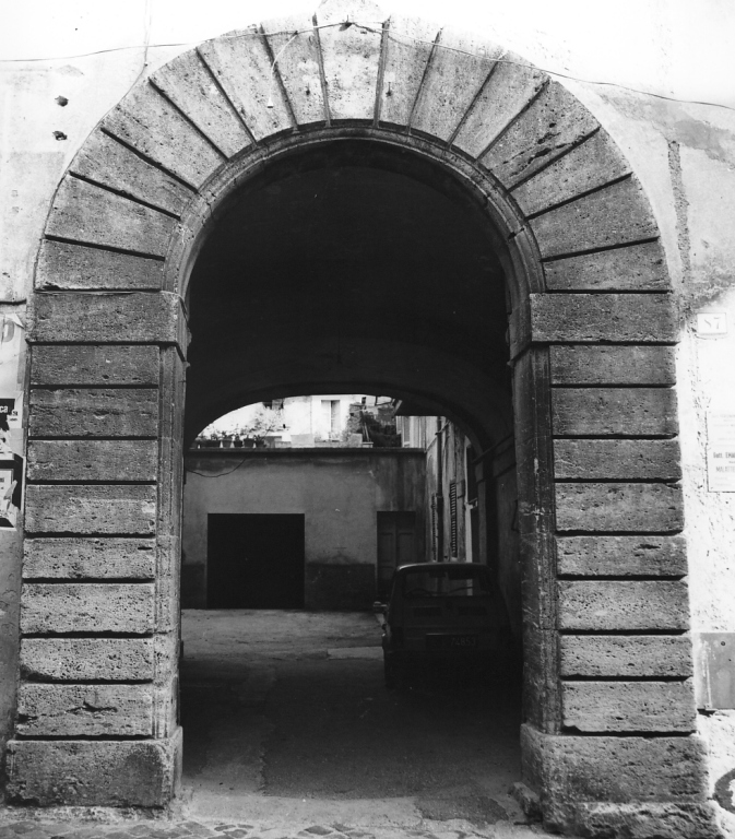 mostra di portale - ambito laziale (sec. XVI)