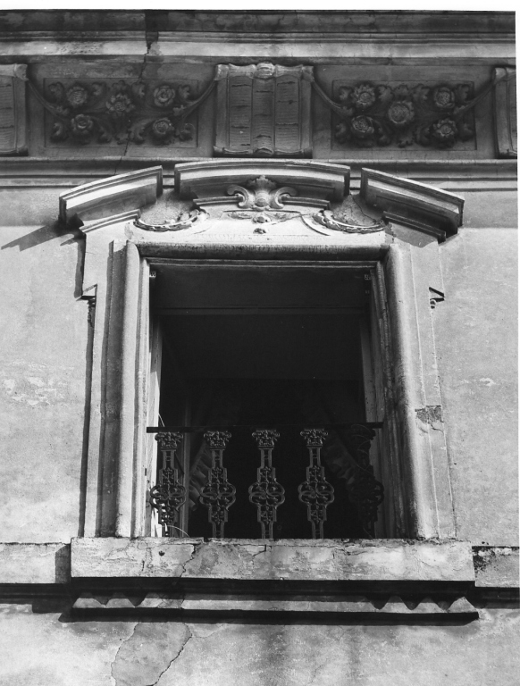 mostra di finestra - ambito laziale (sec. XVIII)