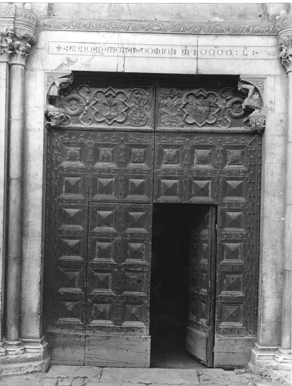 porta - a due battenti - bottega laziale (sec. XV)