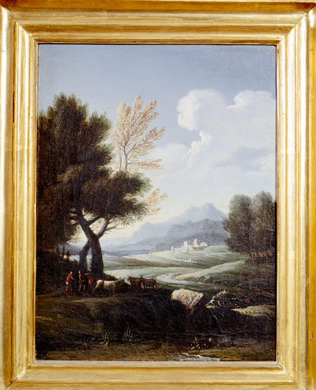 paesaggio (dipinto) di Van Bloemen Jan Franz detto Orizzonte (maniera) (secc. XVII/ XVIII)