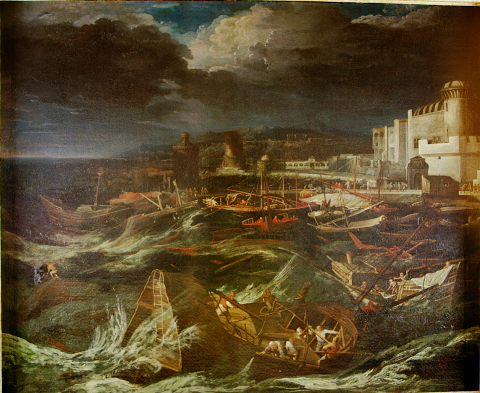 tempesta sul mare (dipinto) - arte fiamminga (sec. XVII)