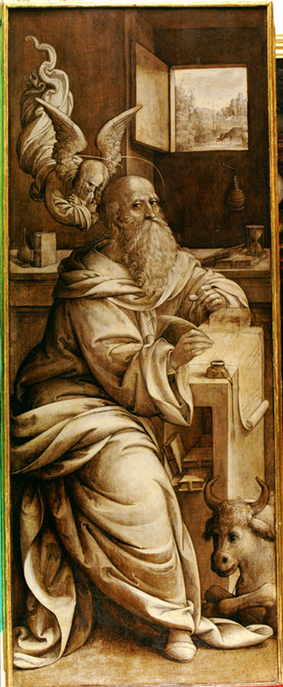 San Luca (dipinto) di Aspertini Amico (sec. XVI)