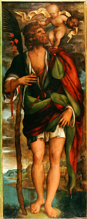 San Cristoforo (dipinto) di Aspertini Amico (sec. XVI)