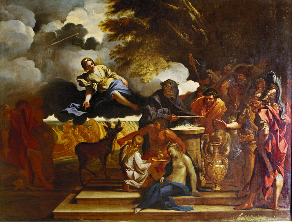 sacrificio di Ifigenia (dipinto) di Testa Pietro detto Lucchesino (sec. XVII)