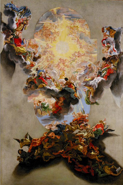 Trionfo del nome di Gesu' (dipinto) di Gaulli Giovanni Battista detto Baciccio (sec. XVII)
