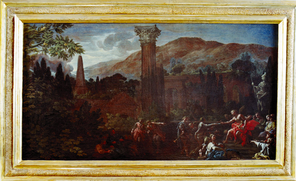 Ingresso di un poeta nel Parnaso (dipinto) di Baldi Lazzaro (seconda metà sec. XVII)
