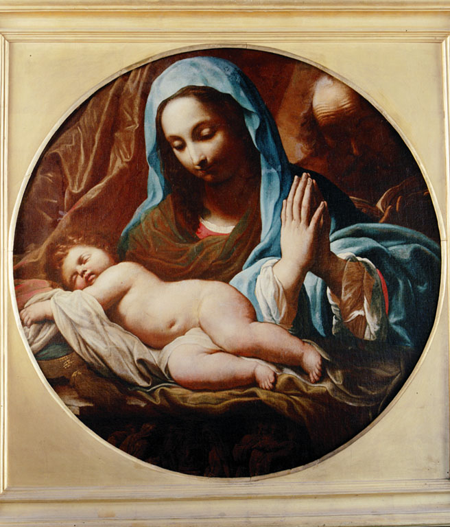 Sacra Famiglia (dipinto) di Tornioli Niccolò (sec. XVII)