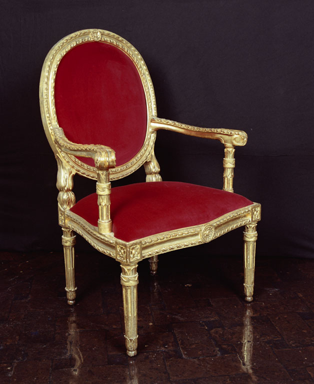 poltrona, serie - ambito romano (ultimo quarto sec. XVIII)
