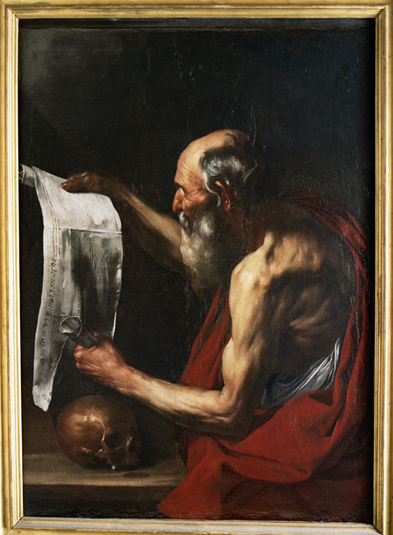 San Girolamo (dipinto) di Van Somer Hendrick (attribuito) (sec. XVII)