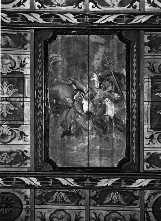 soffitto dipinto, complesso decorativo - ambito viterbese (sec. XVII)