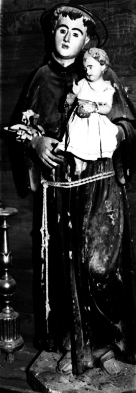 Sant'Antonio da Padova con il bambino (statua) - ambito viterbese (fine sec. XVIII)