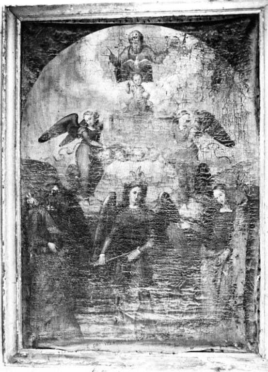 La Trinità e San Michele Arcangelo (dipinto) - ambito viterbese (sec. XIX)