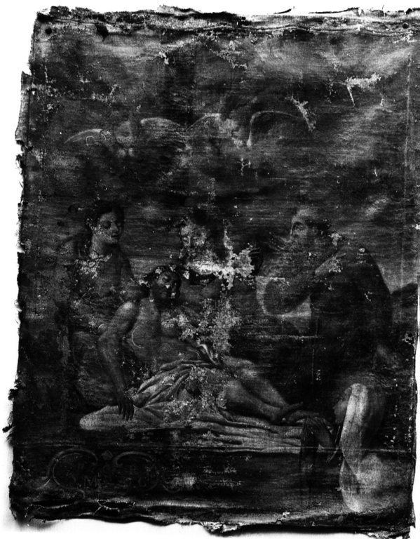 compianto sul Cristo morto (dipinto) - ambito viterbese (sec. XVII)