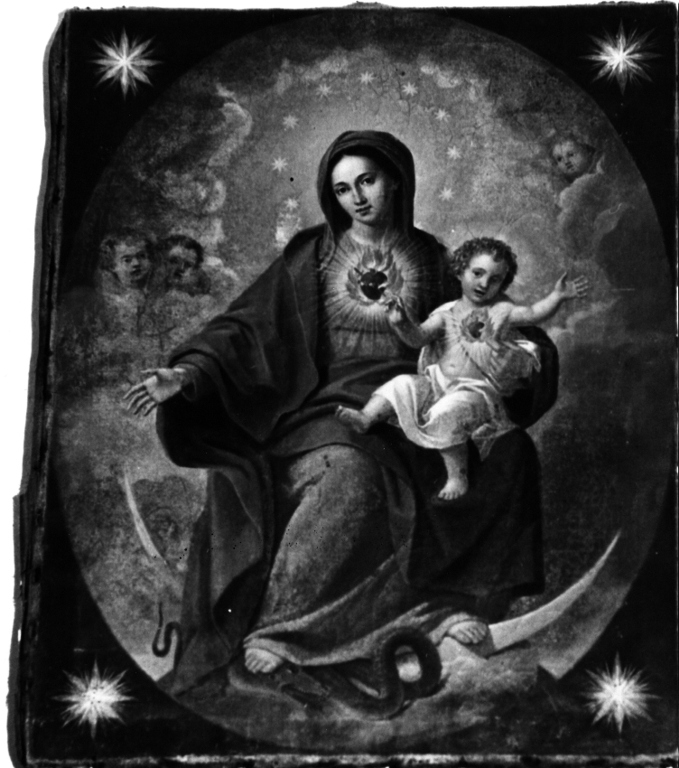 Madonna con Bambino (dipinto) di Caricchia Marco (sec. XIX)