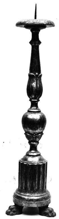 candeliere d'altare, serie - ambito laziale (sec. XIX)