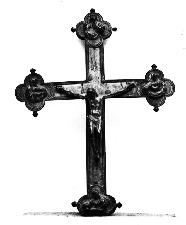 Cristo crocifisso (croce processionale) - ambito laziale (sec. XIX)