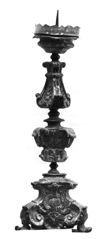 candeliere d'altare, serie - ambito laziale (fine sec. XVIII)
