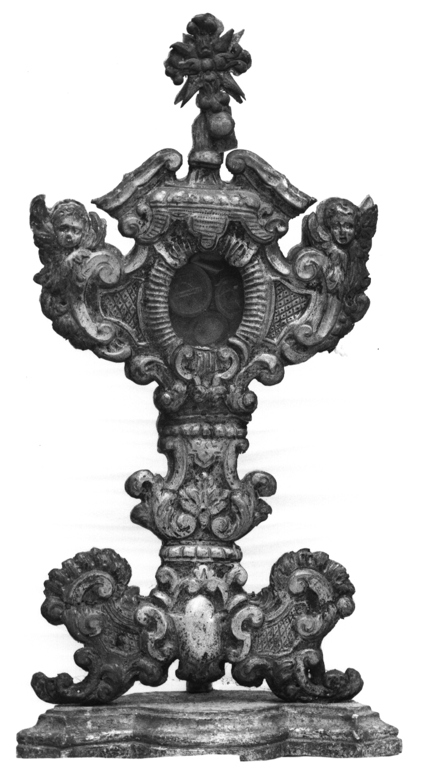 reliquiario-ostensorio, serie - ambito laziale (secc. XVII/ XVIII)