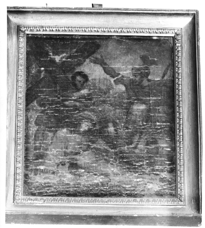 stazione IX: Gesù cade sotto la croce la terza volta (dipinto, elemento d'insieme) - bottega emiliano-romagnola (fine sec. XVII)