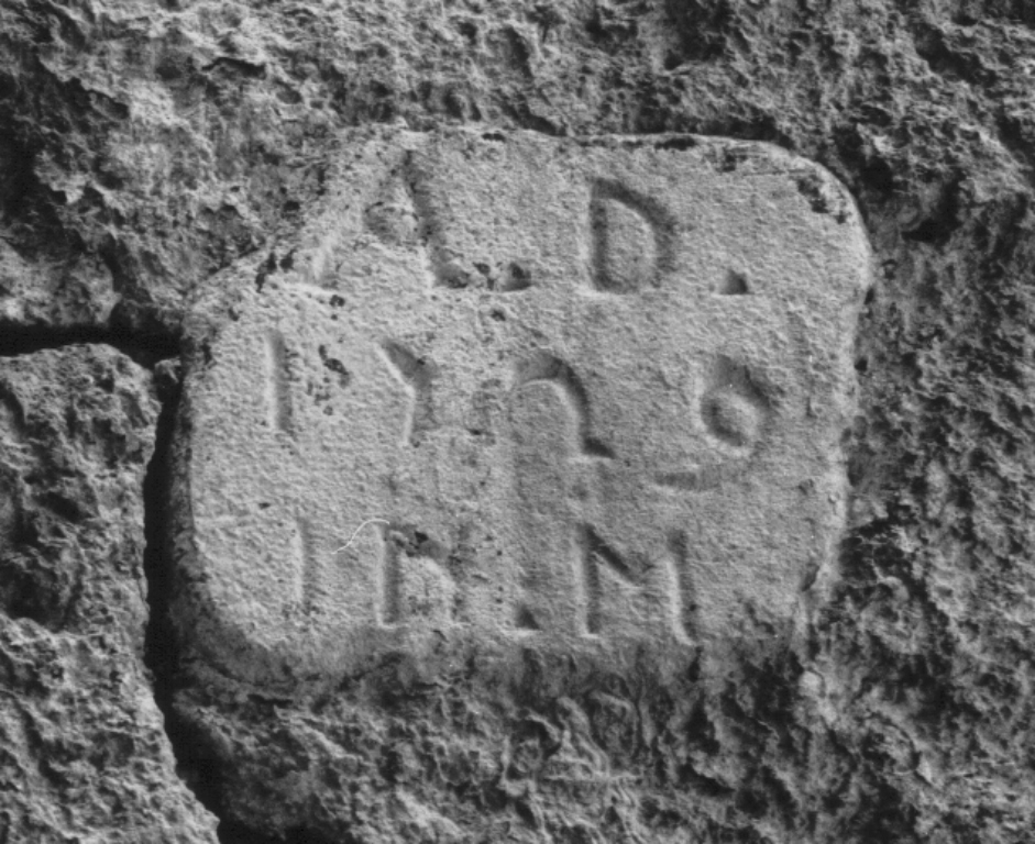 lapide documentaria - ambito laziale (sec. XVIII)