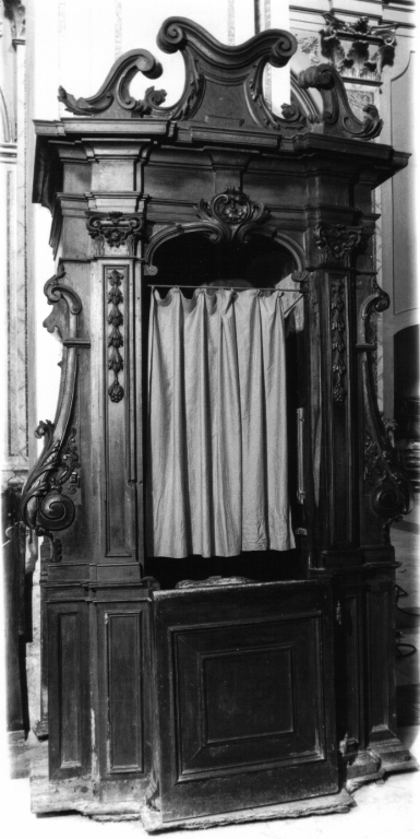 confessionale - ambito laziale (terzo quarto sec. XVIII)