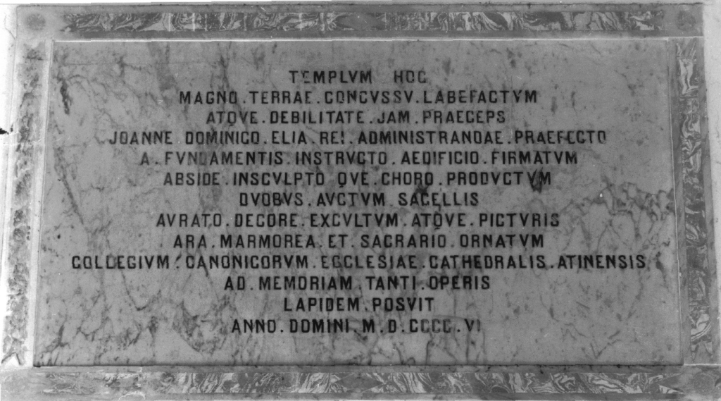 lapide commemorativa - ambito laziale (sec. XX)