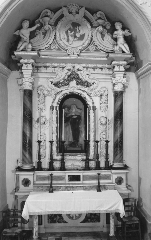 Santa Teresa ha la visione di Gesù Bambino (rilievo) - ambito laziale (sec. XVIII)