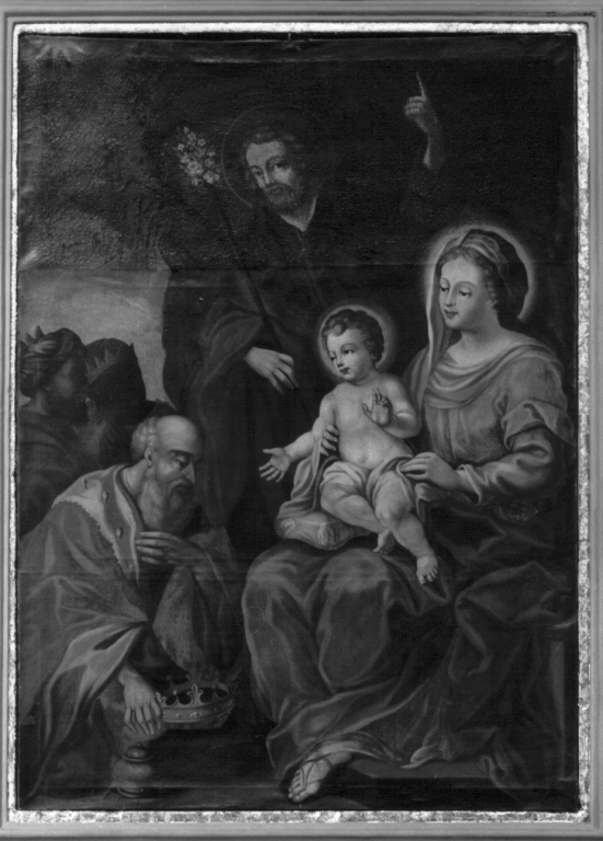 adorazione dei Re Magi (dipinto) - ambito laziale (sec. XIX)