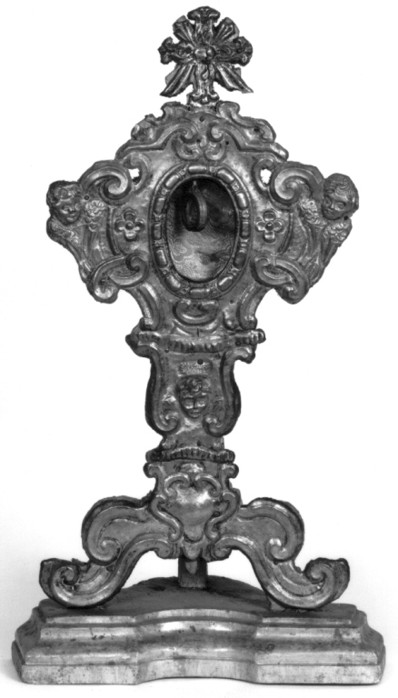 reliquiario - a ostensorio - ambito campano (sec. XVIII)