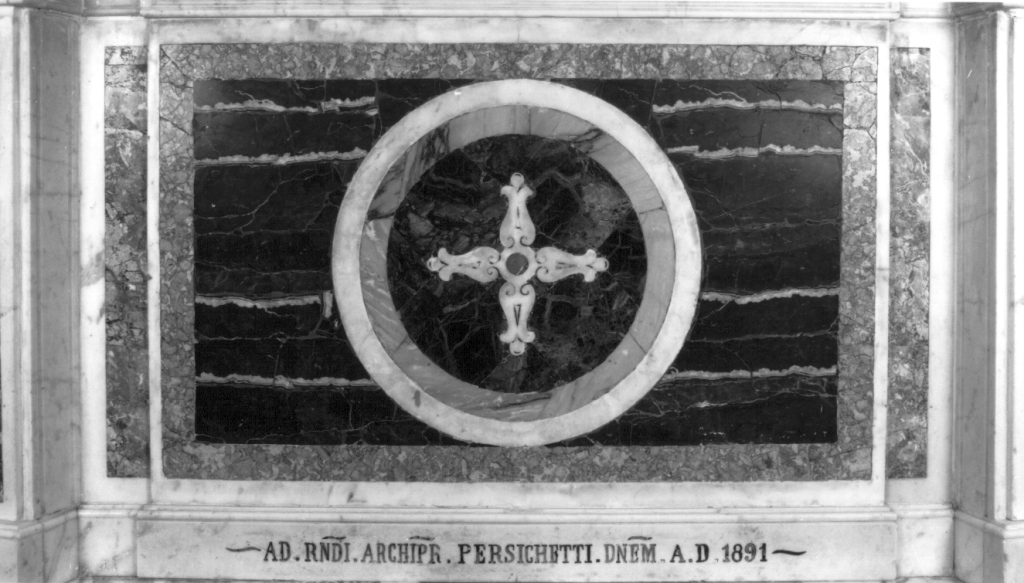 croce di Avellana (paliotto - a pannello piano) - ambito laziale (sec. XIX)