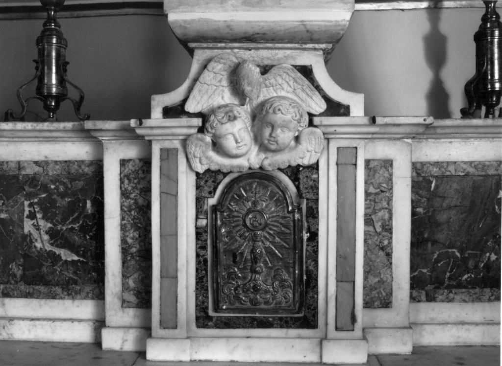 ostensorio (sportello di tabernacolo) - ambito laziale (sec. XIX)