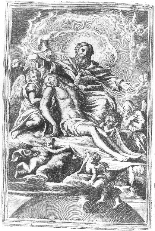 Trinità (stampa) di Van Westerhout Arnold, Mola Pier Francesco (sec. XVIII)