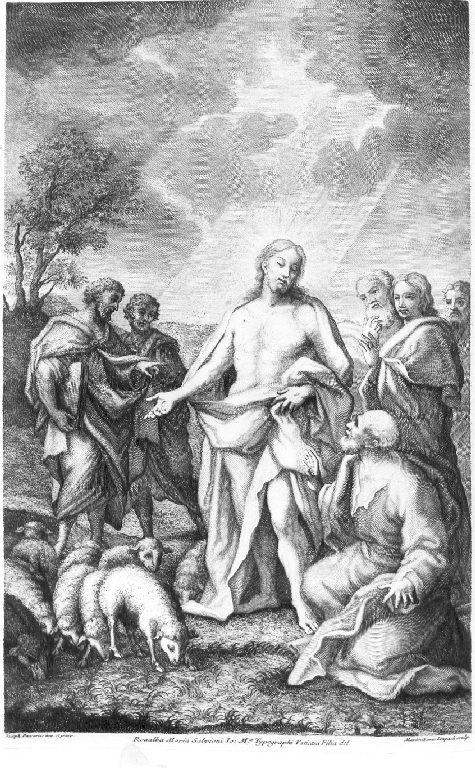 missione di San Pietro (stampa) di Limpach Maximilian Joseph, Passeri Giuseppe (sec. XVIII)