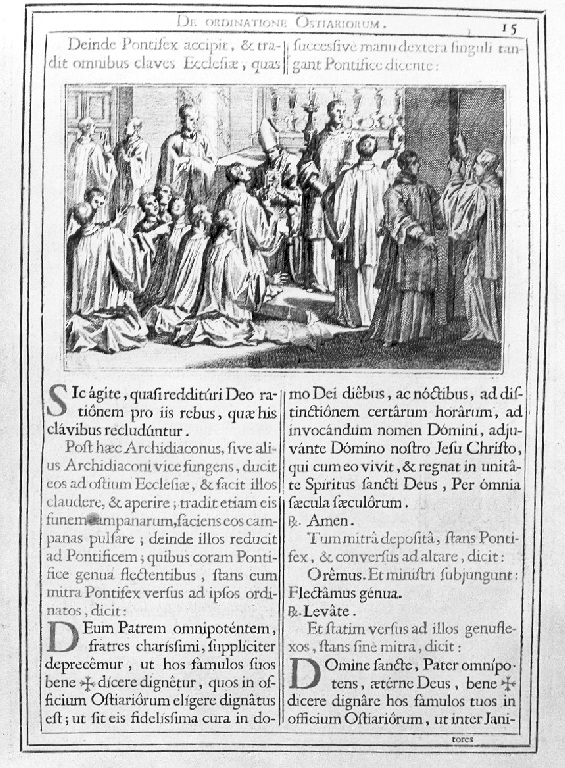 La consegna delle chiavi (stampa) - ambito romano (sec. XVIII)