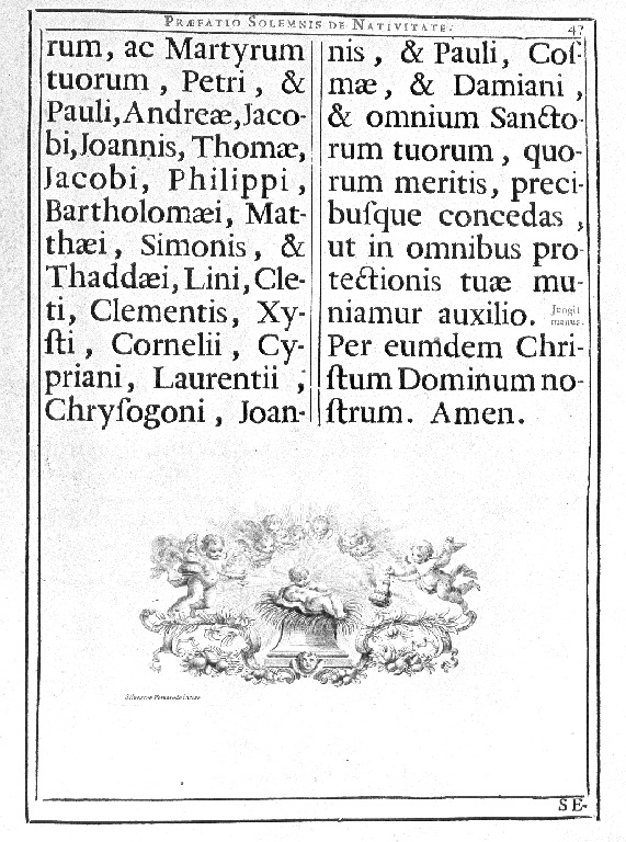 Gesù Bambino (stampa) di Pomarede Silvester (sec. XVIII)